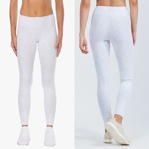 Koral Drive Pine Jacquard Leggings - White